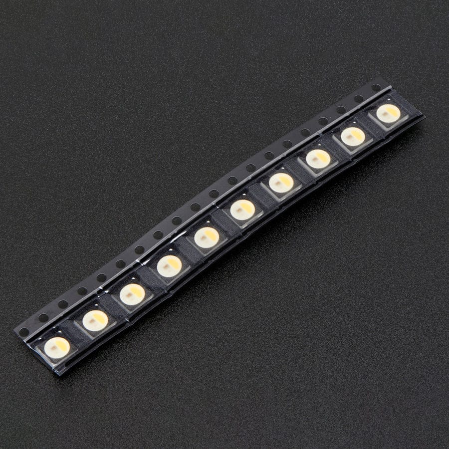 NeoPixel RGBW LEDs w/ Integrated Driver Chip - Natural White (~4500K - Black Casing - 10 Pack) - Image 3