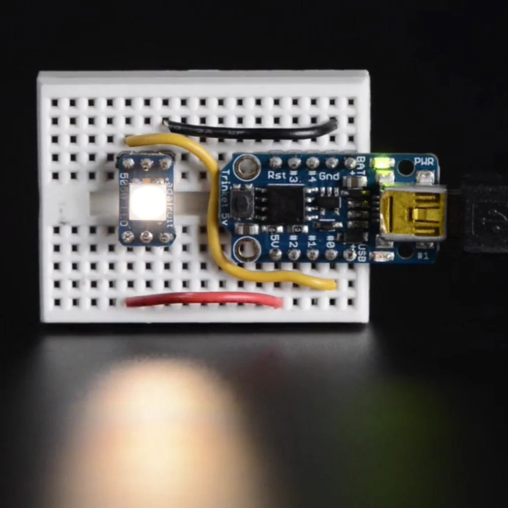NeoPixel RGBW LEDs w/ Integrated Driver Chip - Warm White (~3000K - White Casing - 10 Pack) - Image 4