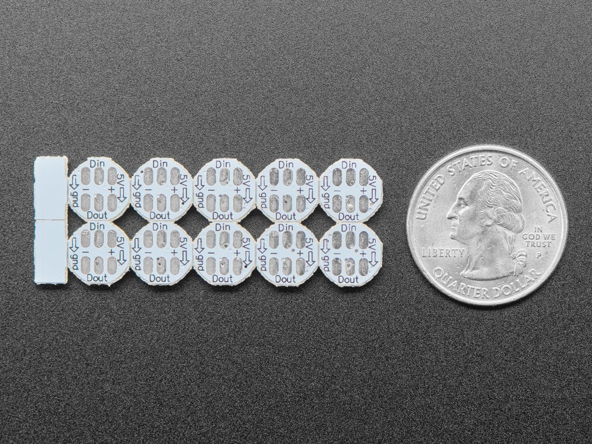 NeoPixel RGBW Mini Button PCB - Pack of 10 - Image 2