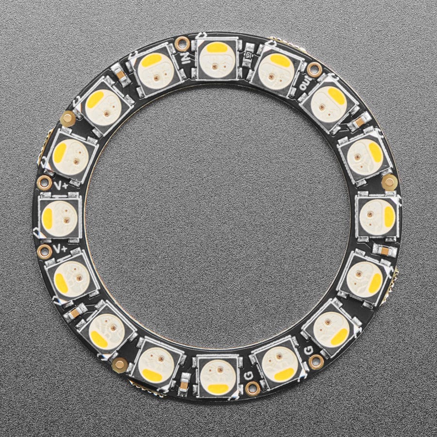 NeoPixel Ring - 12 x 5050 RGBW LEDs w/ Integrated Drivers (Natural White - ~4500K) - Image 2