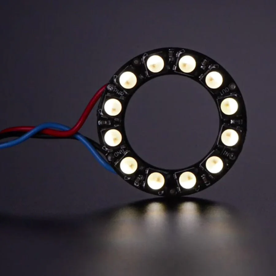 NeoPixel Ring - 12 x 5050 RGBW LEDs w/ Integrated Drivers (Natural White - ~4500K) - Image 3
