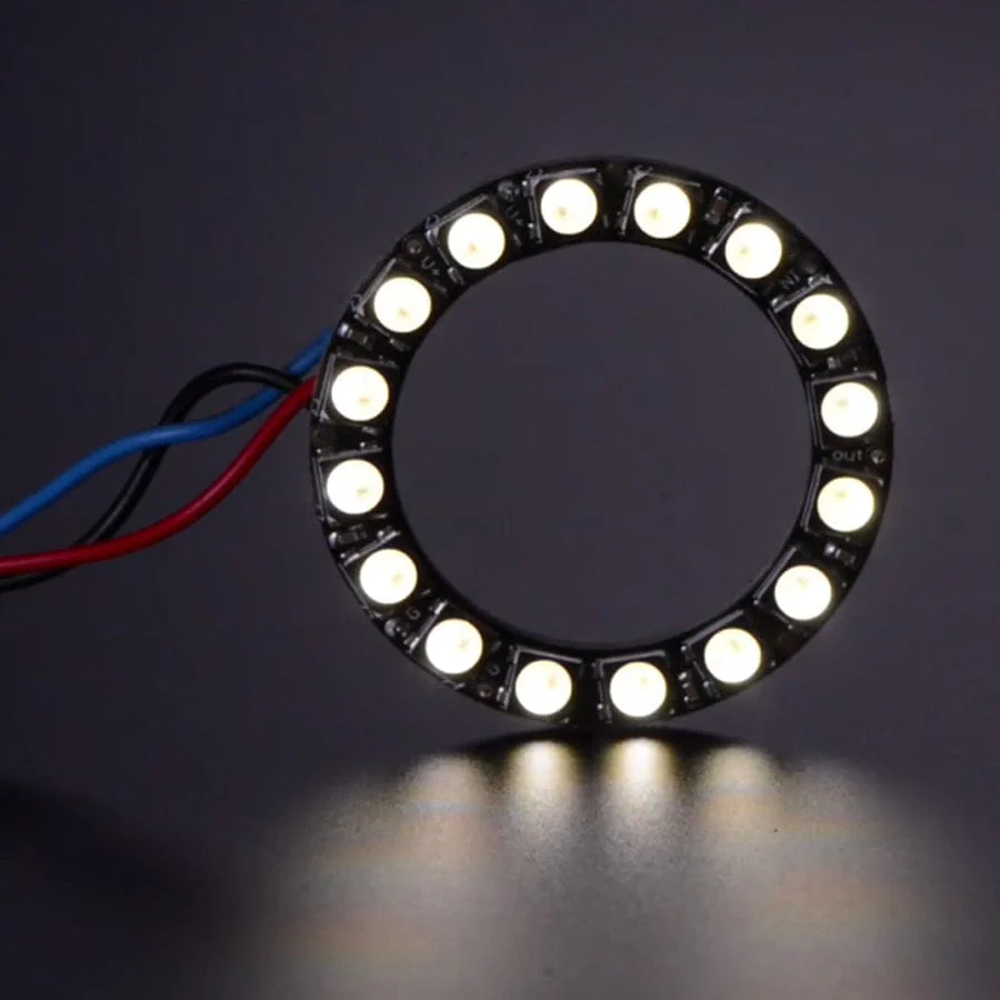 NeoPixel Ring - 16 x 5050 RGBW LEDs w/ Integrated Drivers (Natural White - ~4500K) - Image 3