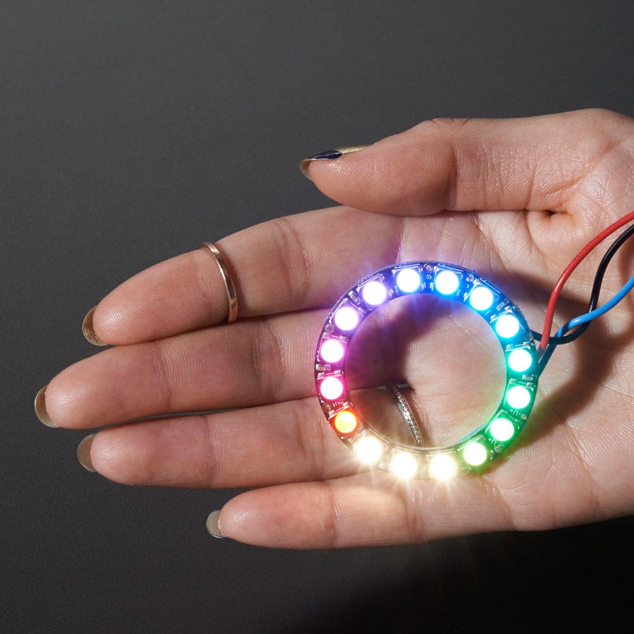 NeoPixel Ring - 16 x 5050 RGBW LEDs w/ Integrated Drivers (Natural White - ~4500K) - Image 4