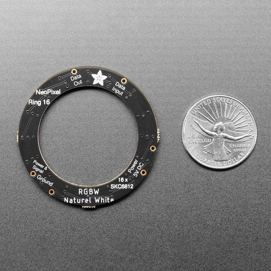 NeoPixel Ring - 16 x 5050 RGBW LEDs w/ Integrated Drivers (Natural White - ~4500K) - Image 5