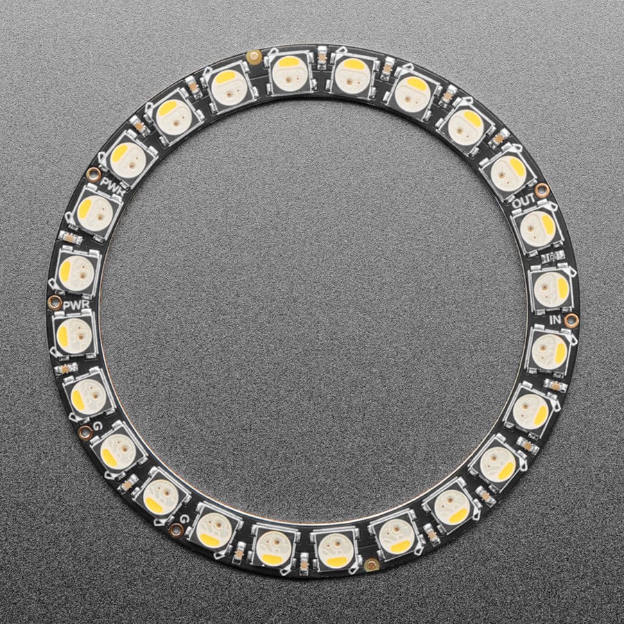 NeoPixel Ring - 24 x 5050 RGBW LEDs w/ Integrated Drivers (Natural White - 4500K) - Image 2