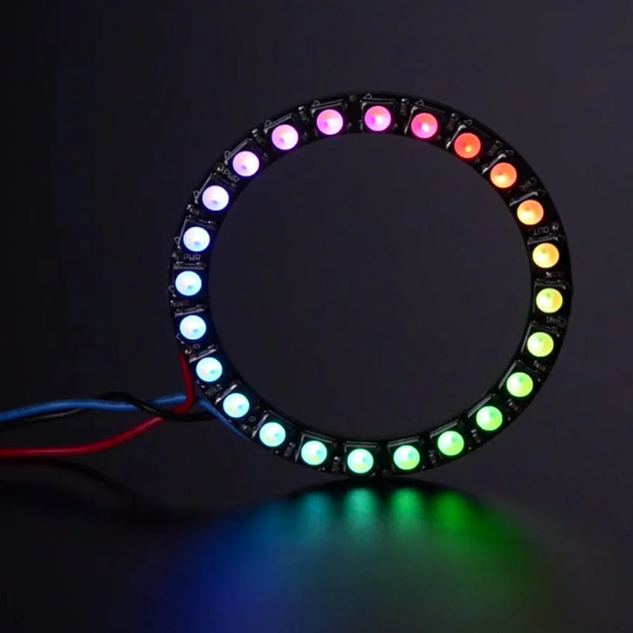 NeoPixel Ring - 24 x 5050 RGBW LEDs w/ Integrated Drivers (Natural White - 4500K) - Image 4