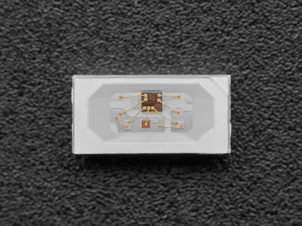 NeoPixel Side-Light RGB LED w/ Integrated Driver Chip - 10-pack (SK6812B 4020) - Image 2