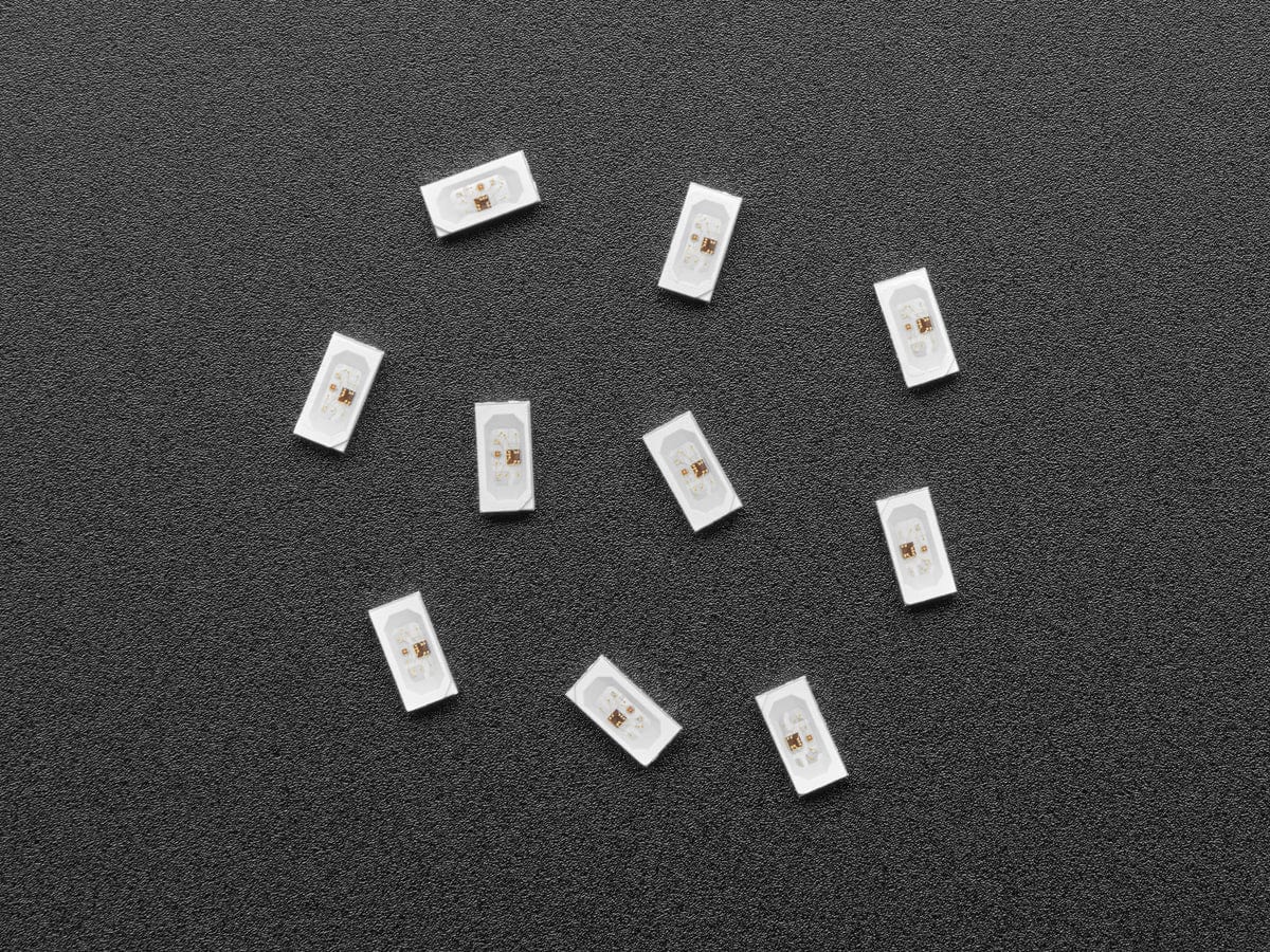 NeoPixel Side-Light RGB LED w/ Integrated Driver Chip - 10-pack (SK6812B 4020) - Image 4