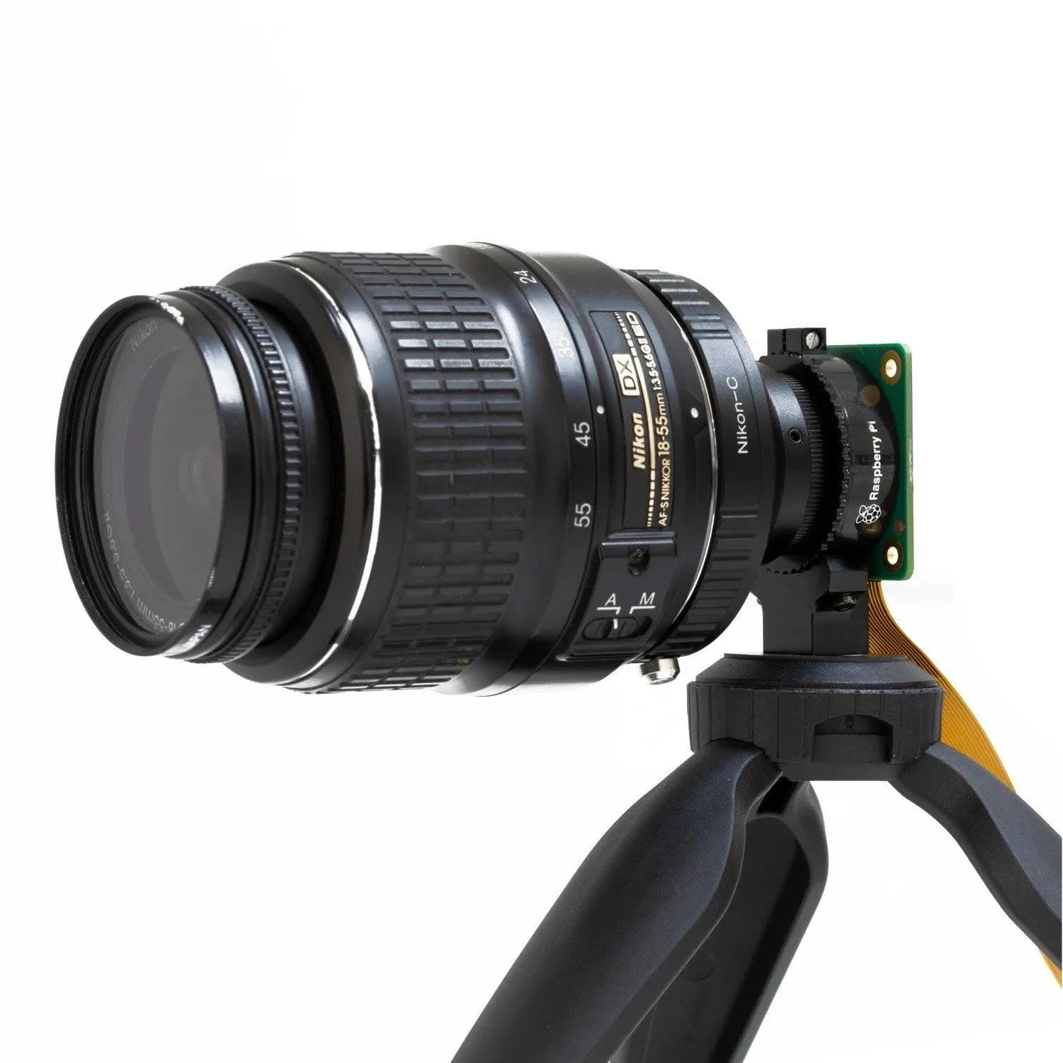Nikon F-Mount to C-Mount Lens Adapter for Raspberry Pi HQ Camera [Discontinued] - Image 3