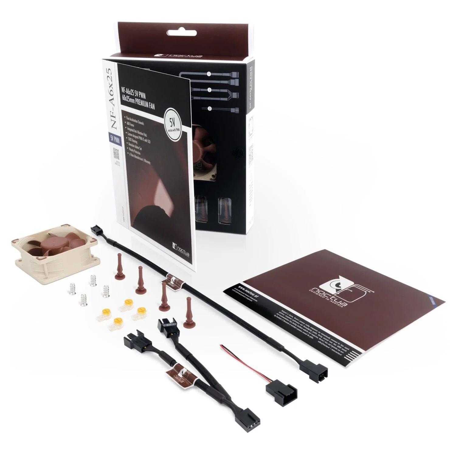 Noctua NF-A6X25 - 5V PWM 60x25mm Quiet Cooling Fan - Image 5