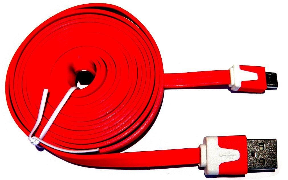 USB to Micro-USB Noodle Cable - 2m - Image 4