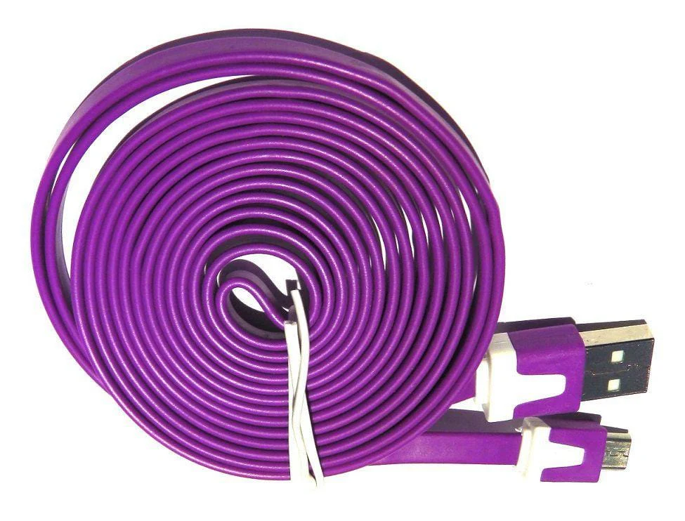 USB to Micro-USB Noodle Cable - 2m - Image 5