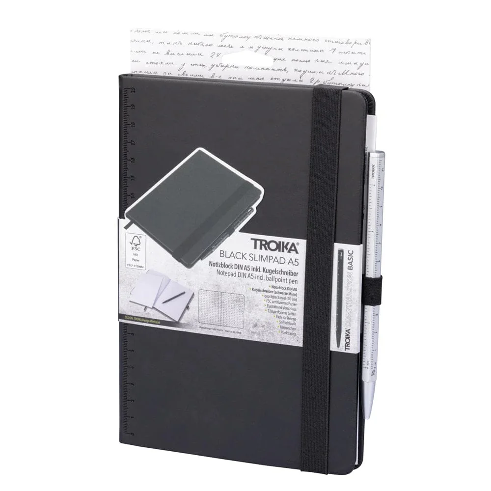 Troika Slimpad A5 - Notepad & Pen Combo - Image 2