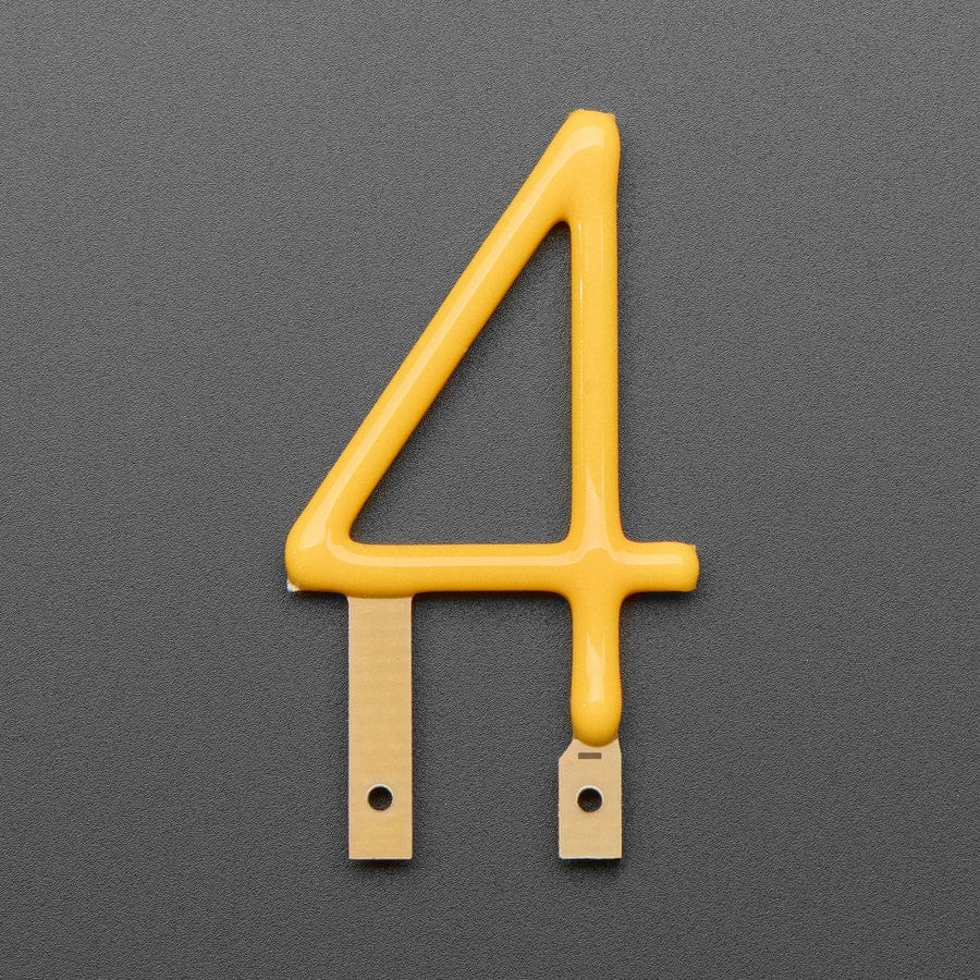 Number LED Filament - Warm White "4" - Image 2