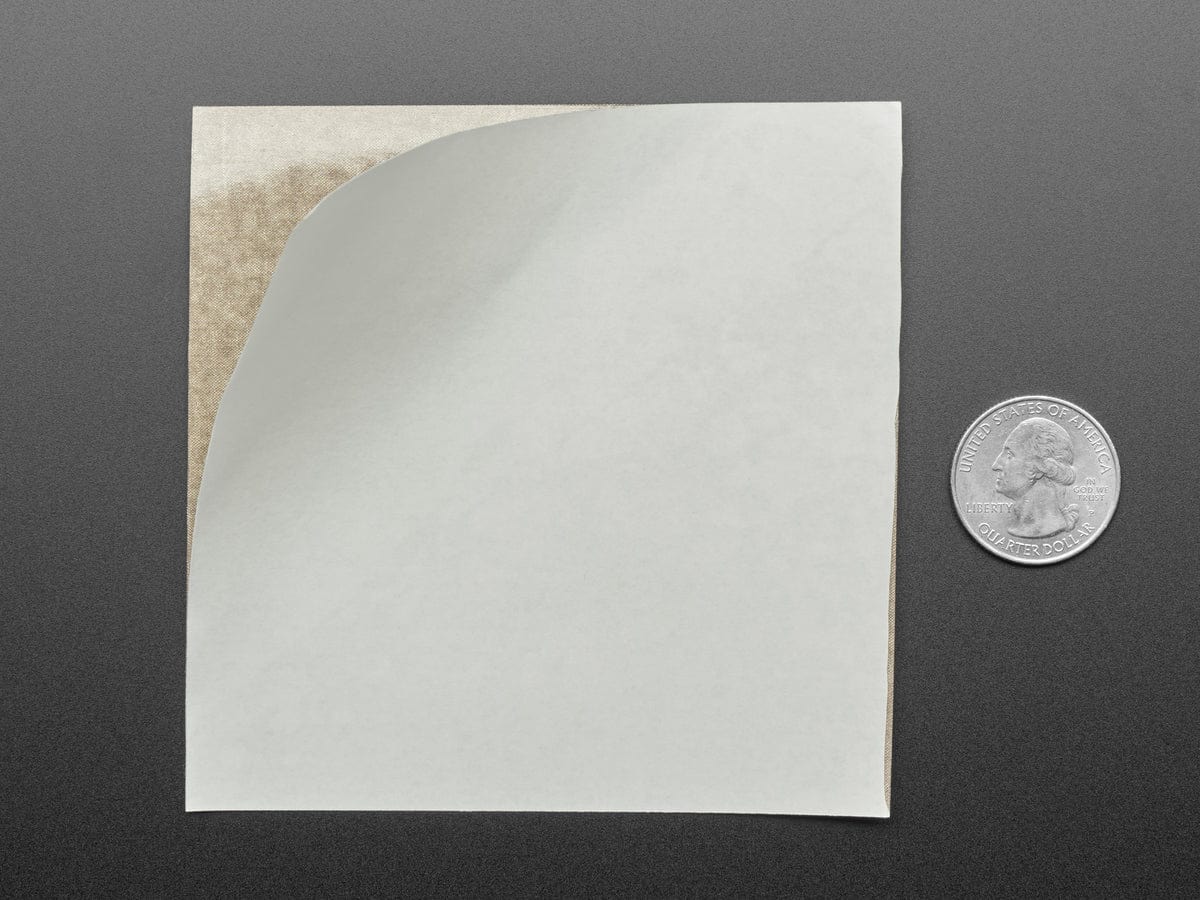 Nylon Fabric Squares with Conductive Adhesive (10cm x 10cm - 3 pack) - Image 3