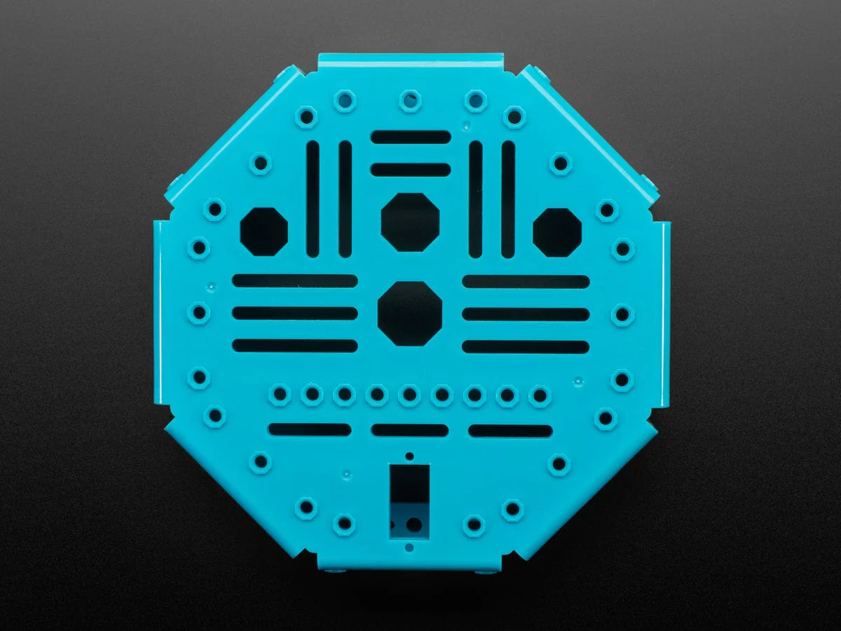 Octagon Chassis Frame - Blue Plastic - 16cm x 16cm x 4cm - Image 4