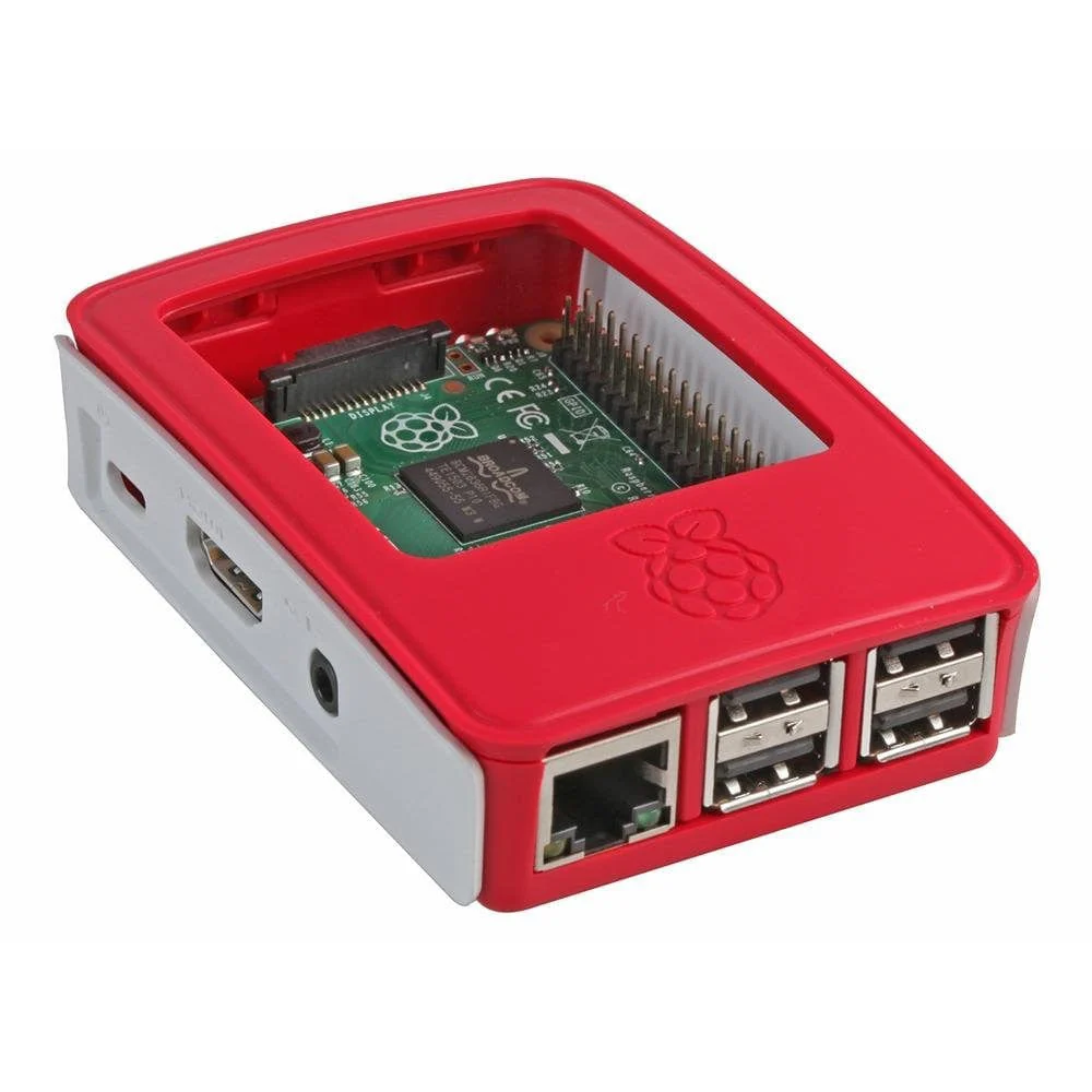 Raspberry Pi 3 Case - White/Red - Image 2