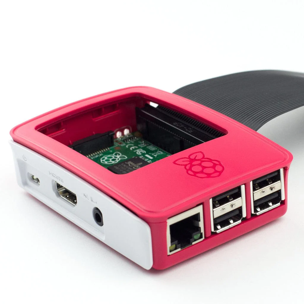 Raspberry Pi 3 Case - White/Red - Image 5