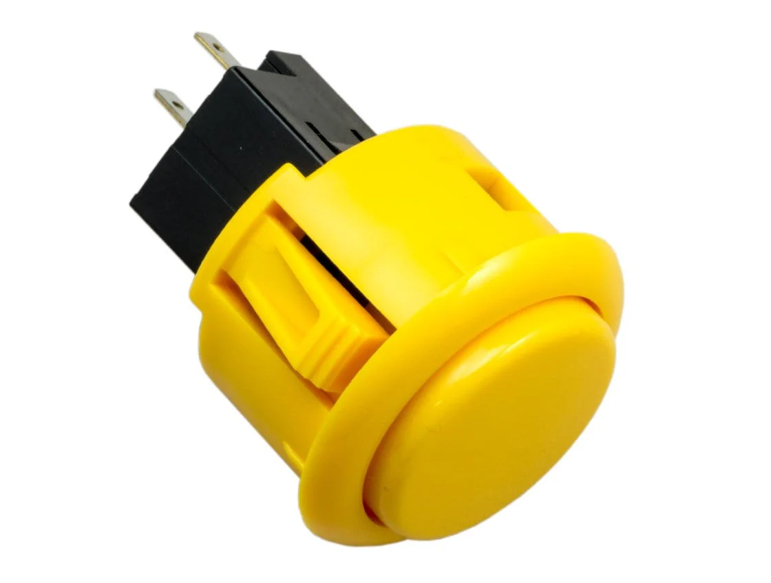 Sanwa Round 30mm Long Life Snap-in Arcade Button (OBSF-30RG) - Image 2