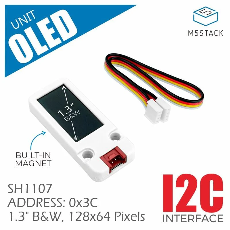 M5Stack OLED Unit 1.3" 128 × 64 Display - Image 2