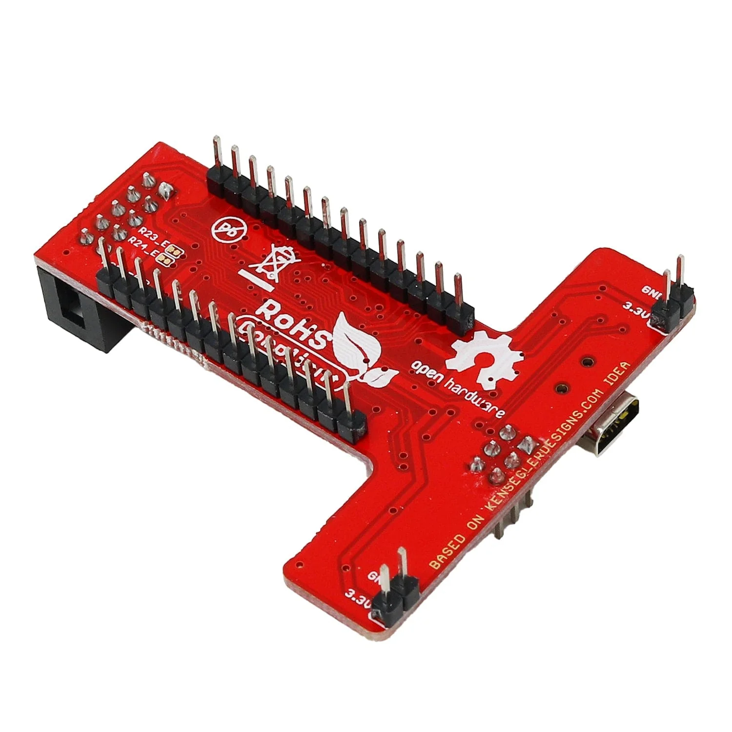 Olimex AVR-T32U4 Breadboard-friendly ATMEGA32U4 Microcontroller - Image 2