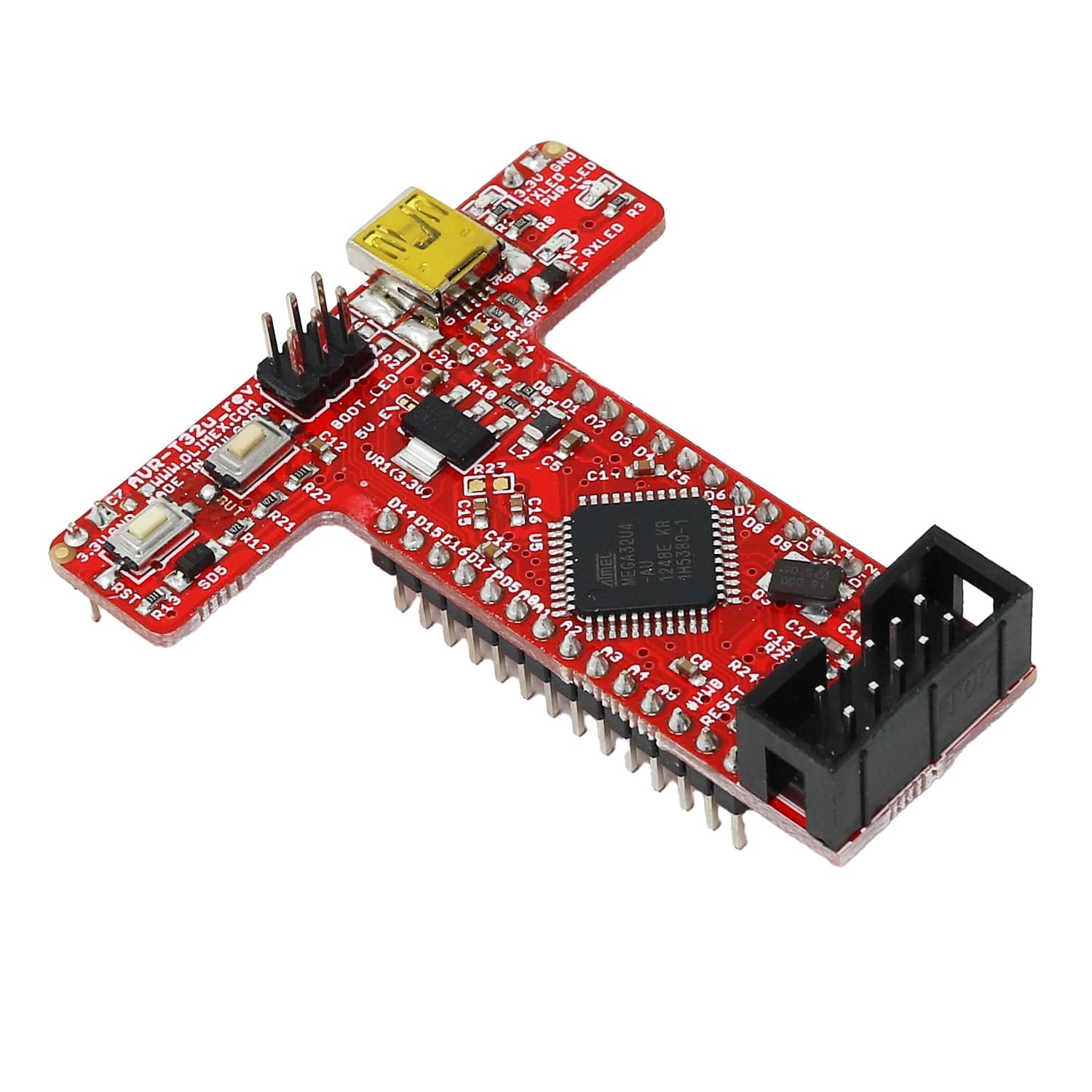Olimex AVR-T32U4 Breadboard-friendly ATMEGA32U4 Microcontroller - Image 3