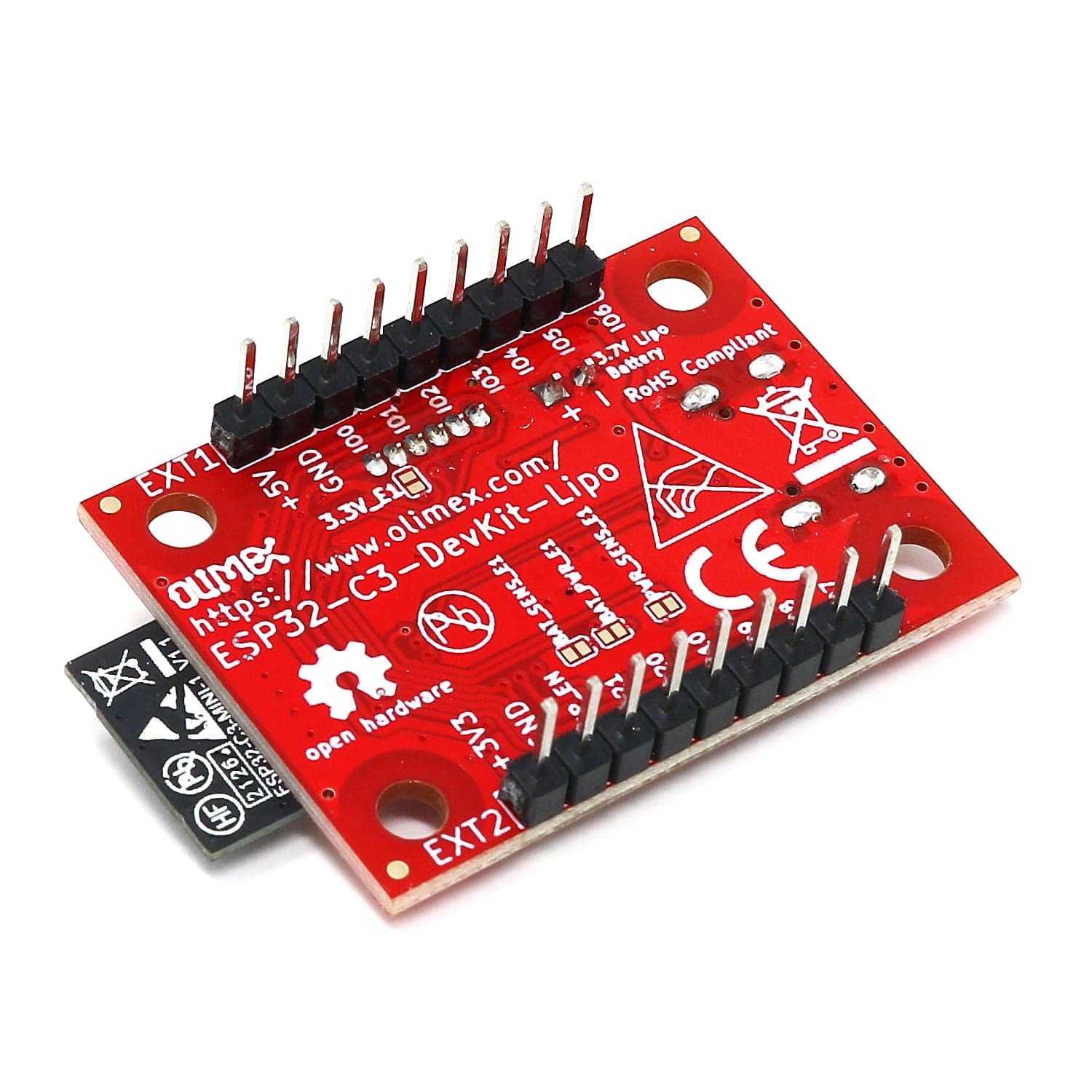 Olimex ESP32-C3-DevKit-Lipo RISC-V Development Board - Image 3