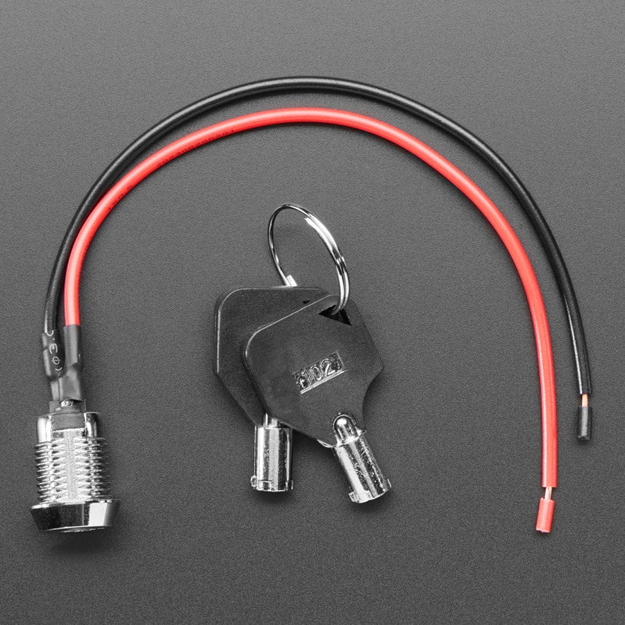 On/Off Round Key Lock Switch - 12mm Diameter - Image 4