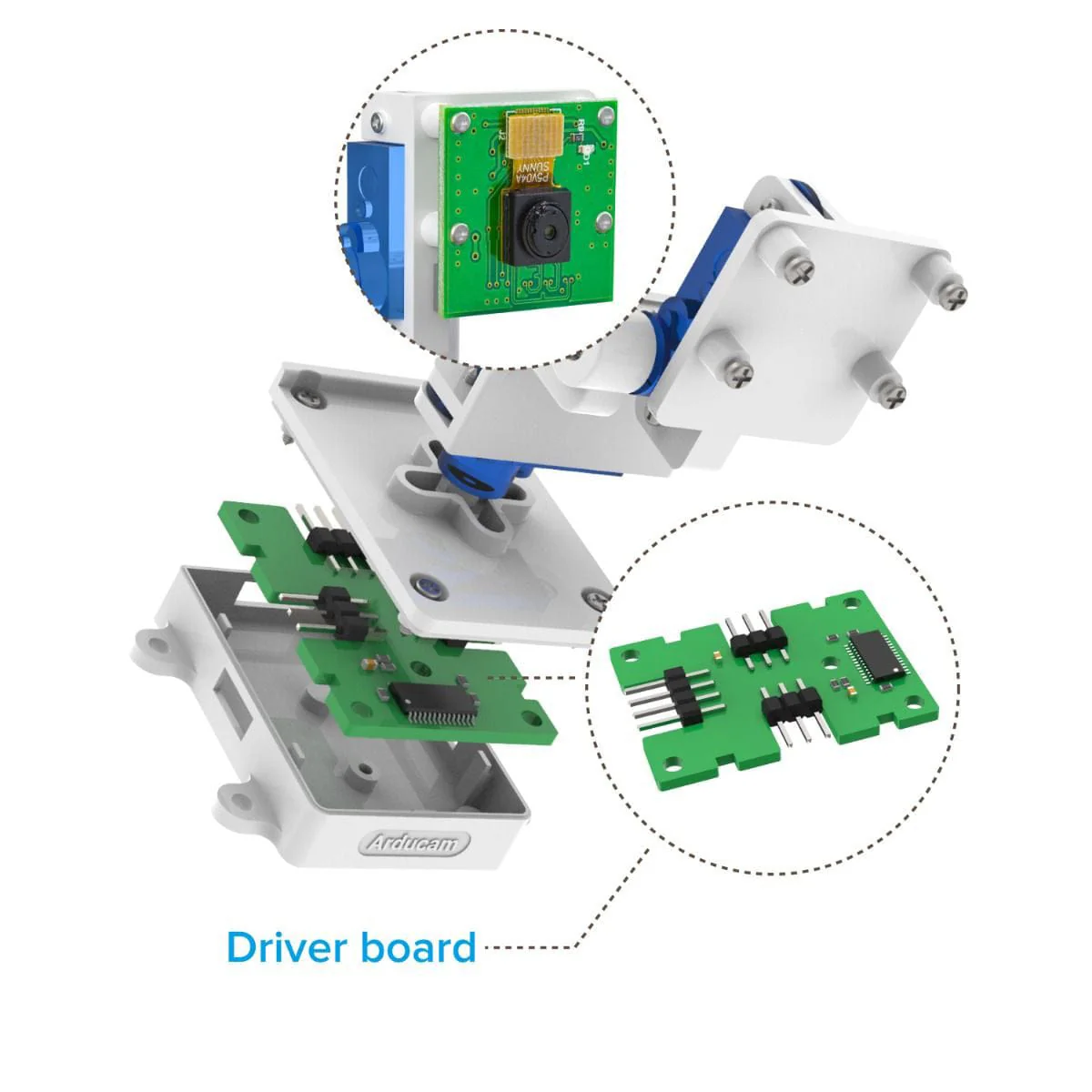 Upgraded Pan Tilt Platform for Official Raspberry Pi Camera Module - Image 3