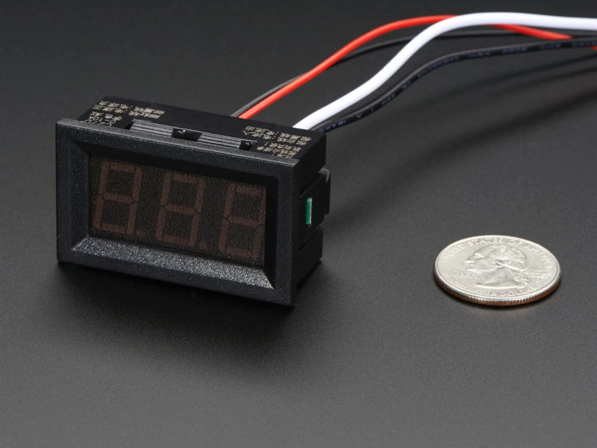 Panel Current Meter - 0 to 9.99A - Image 2