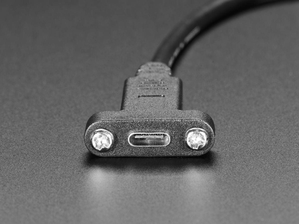 Panel Mount Cable USB C to Type A - 30cm - Image 2