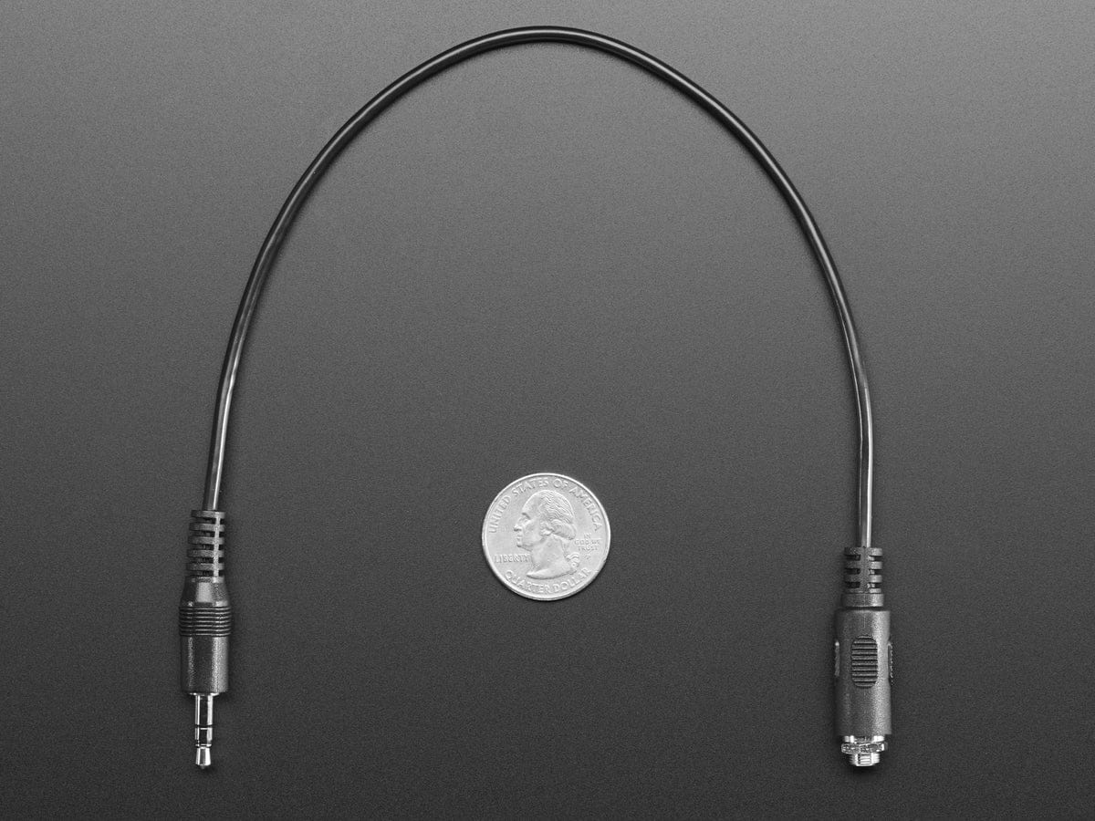Panel Mount Stereo Audio Extension Cable - 1/8" / 3.5mm - Image 2