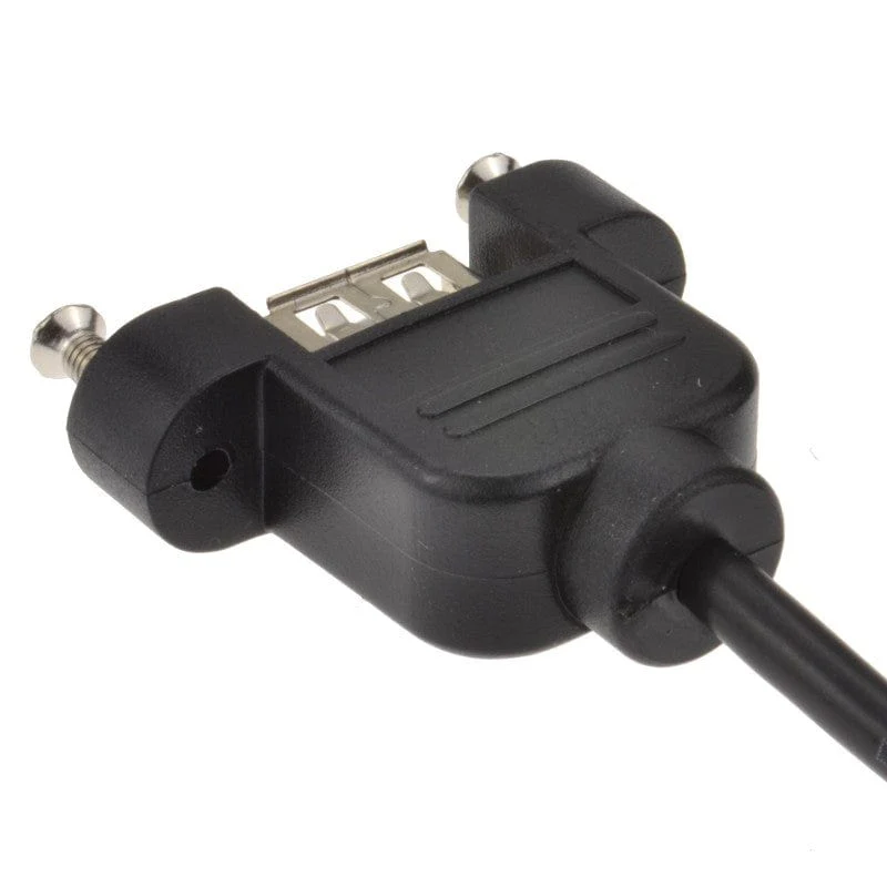 Panel Mount USB A Male to USB A Female - 50cm [discontinued] - Image 2