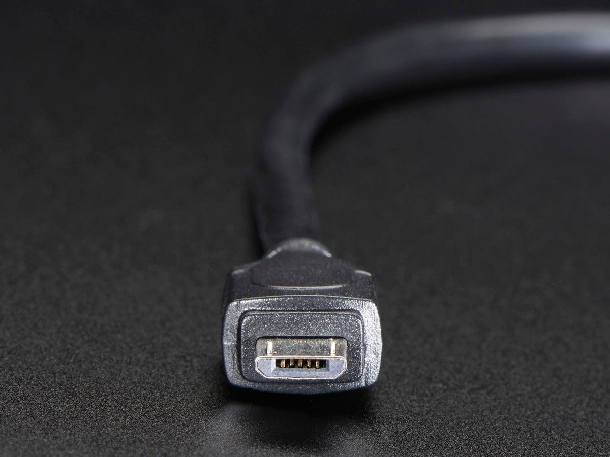 Panel Mount USB Cable - B Female to Micro-B Male - Image 3
