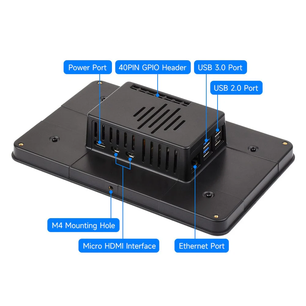 Panel Mounting Enclosure for Raspberry Pi Touch Display 2 7" - Image 8
