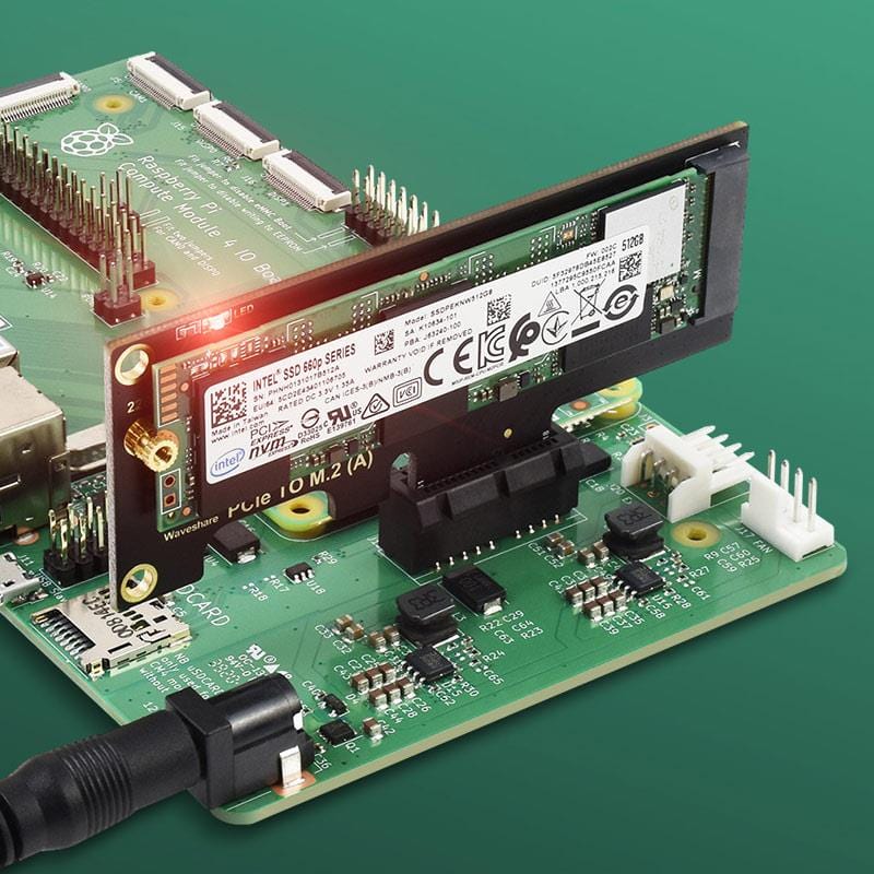 PCIe to M.2 Adapter (A) for Raspberry Pi CM4 IO Board - Image 6
