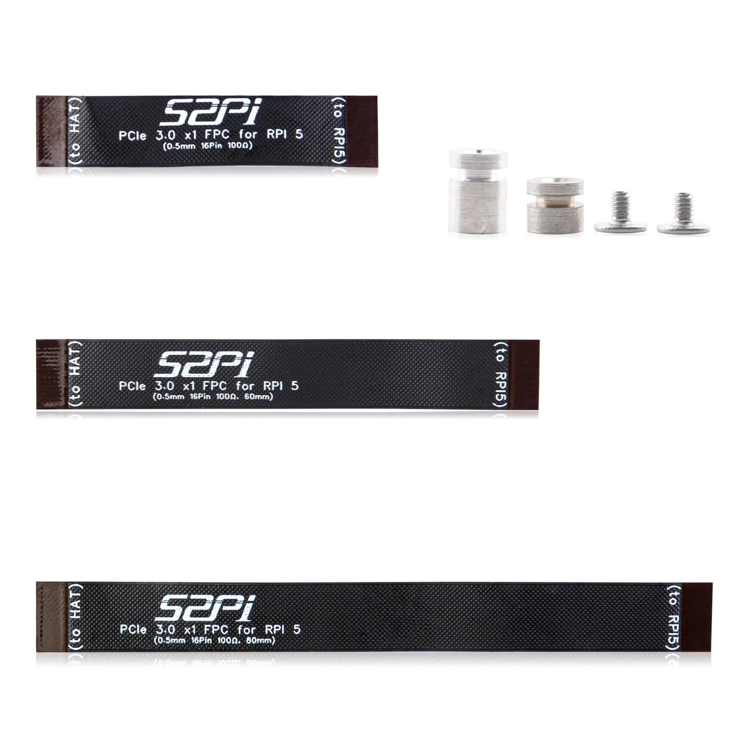PCIe Cable Selection Pack for Raspberry Pi 5