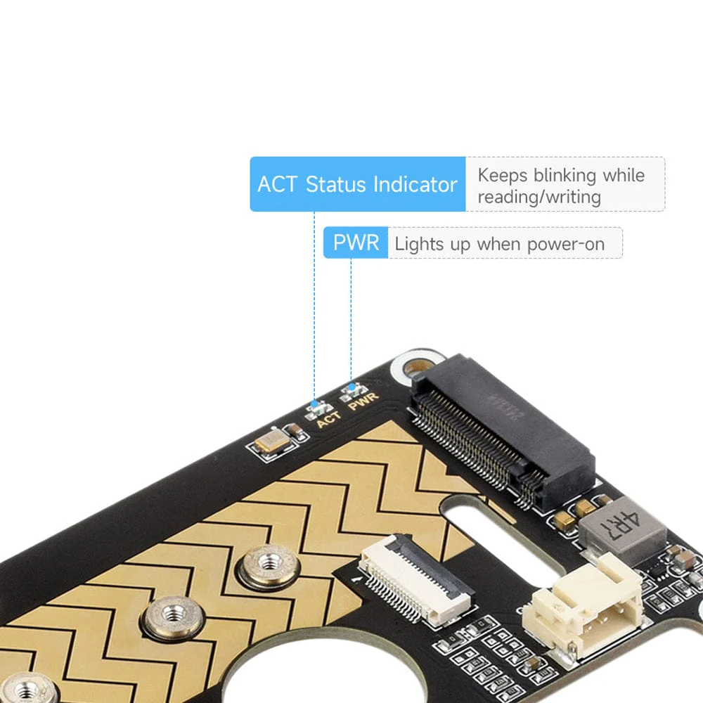 M.2 Adapter Board (D) for Raspberry Pi 5 - Image 4