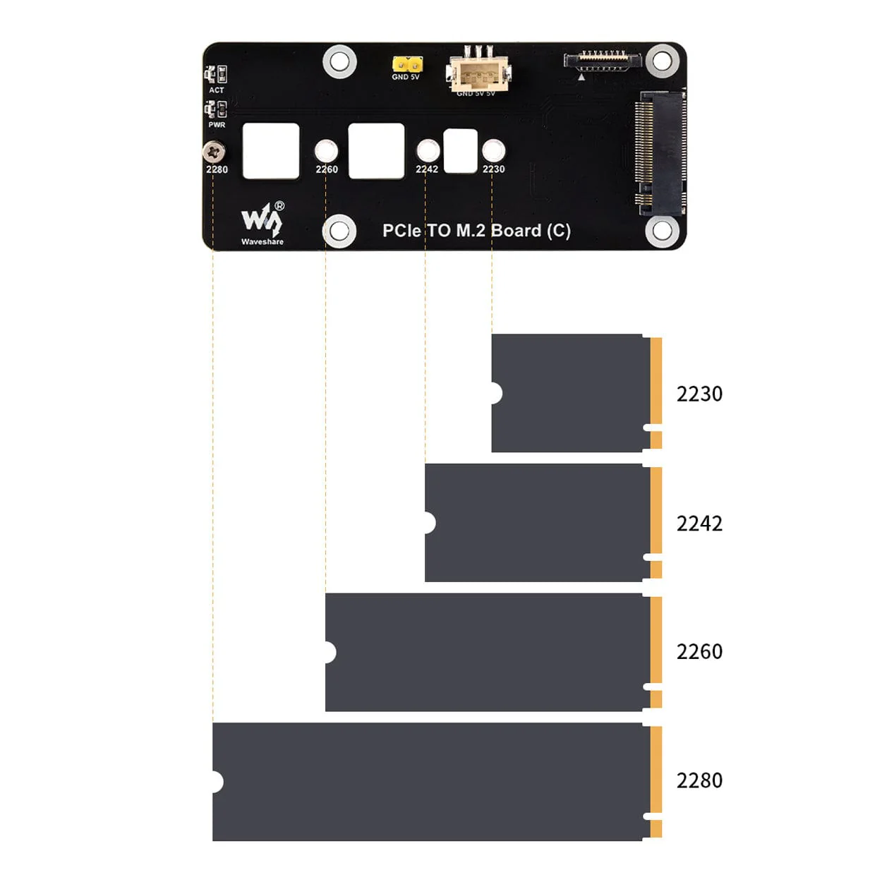 PCIe M.2 Side Adapter for Raspberry Pi 5 - Image 7