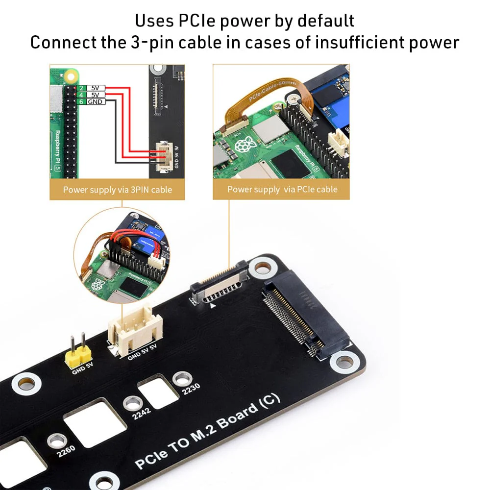 PCIe M.2 Side Adapter for Raspberry Pi 5 - Image 9
