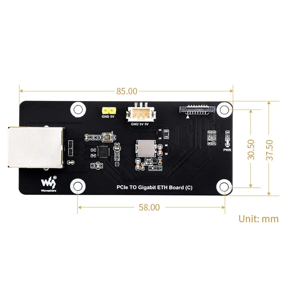 PCIe to Gigabit Ethernet Side Adapter for Raspberry Pi 5 - Image 8