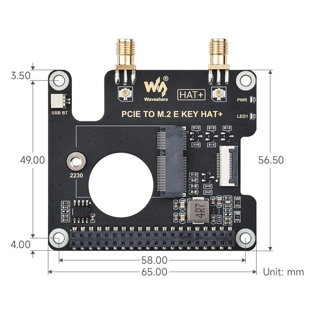 M.2 E-Key HAT for Raspberry Pi 5 - Image 10