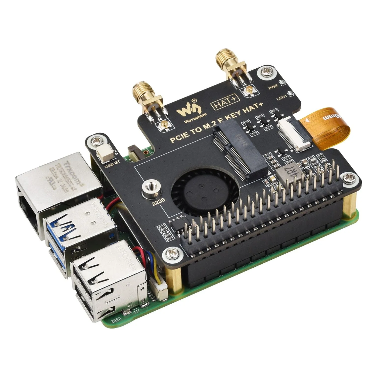 M.2 E-Key HAT for Raspberry Pi 5 - Image 2