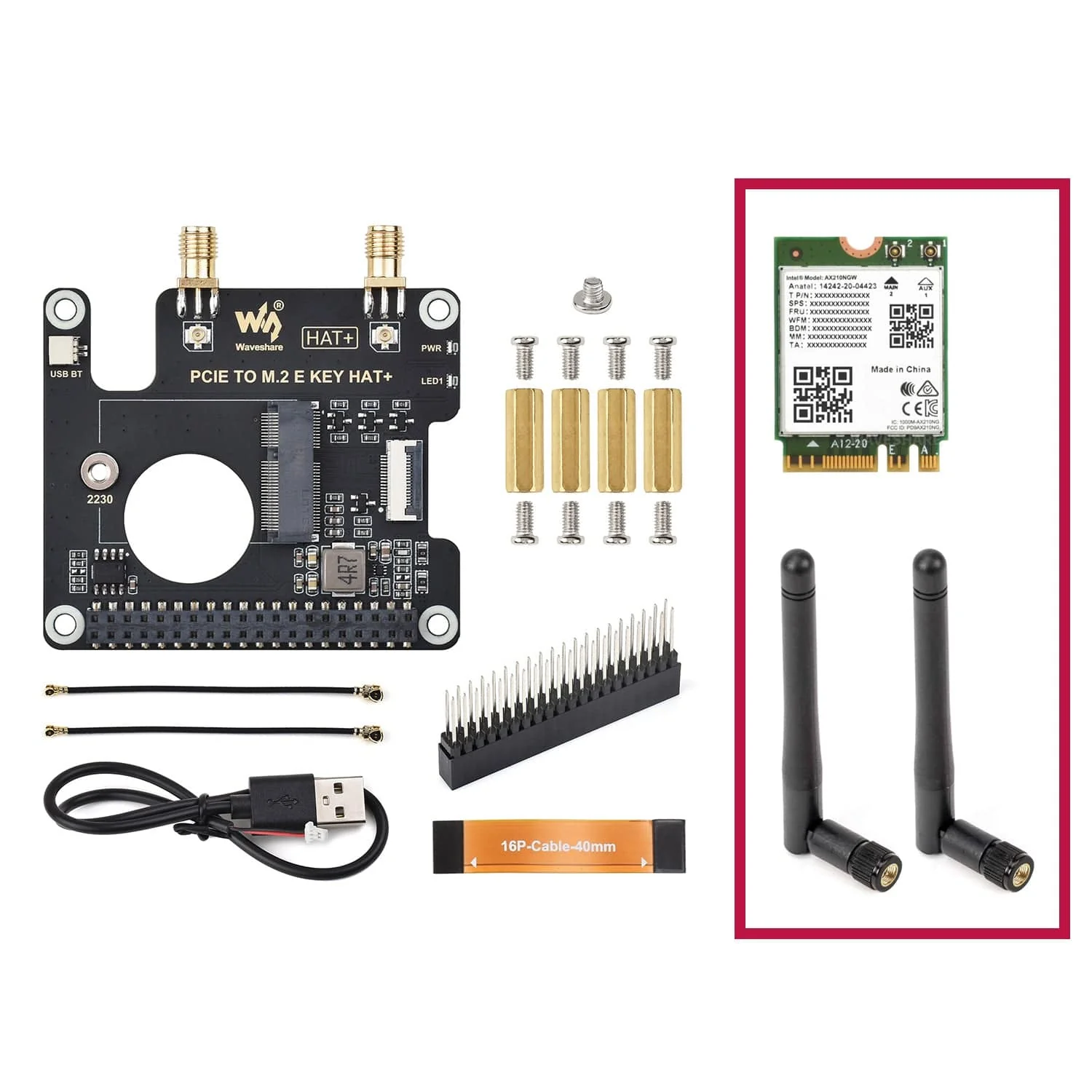 M.2 E-Key HAT for Raspberry Pi 5 - Image 9