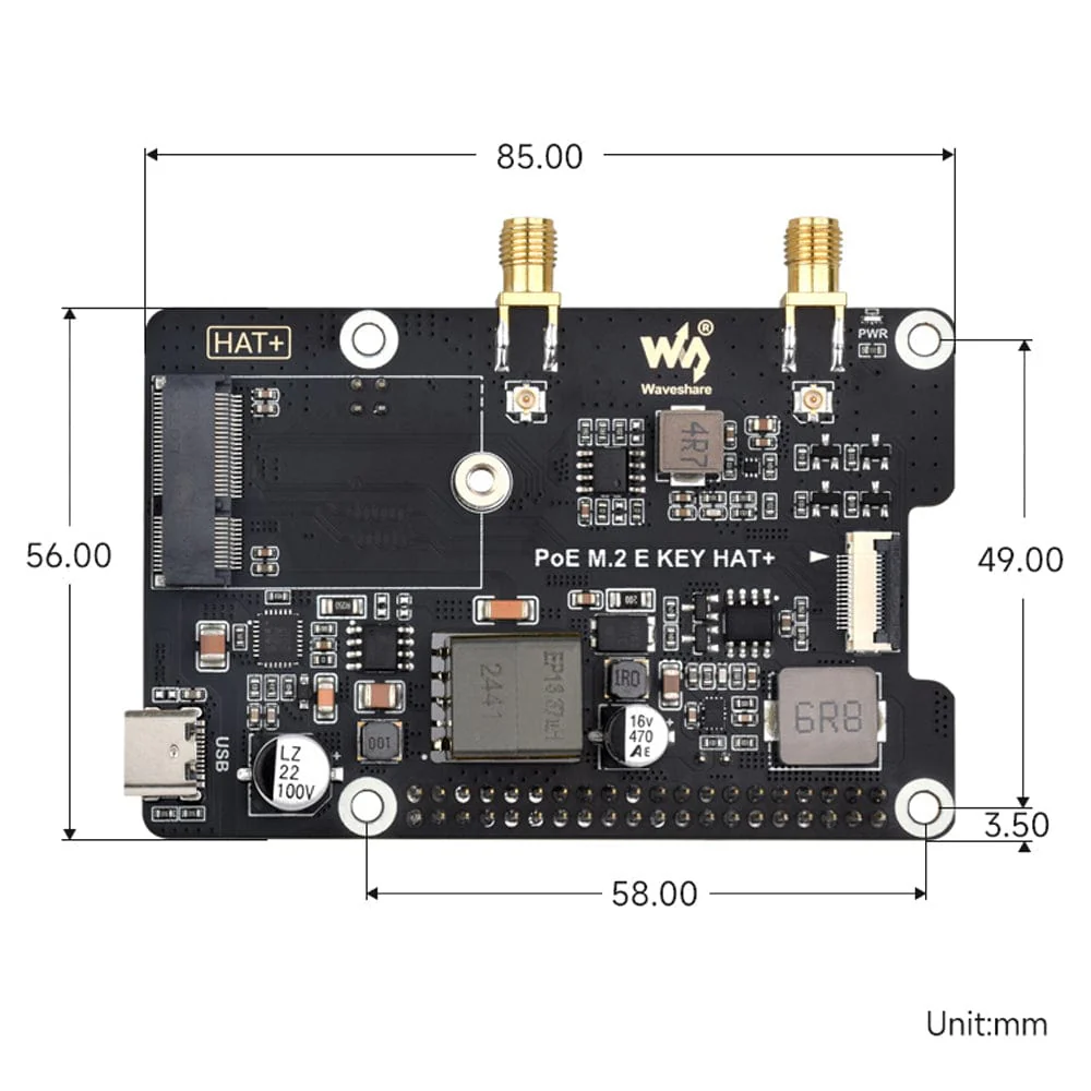 M.2 E-Key PoE HAT for Raspberry Pi 5 - Image 11