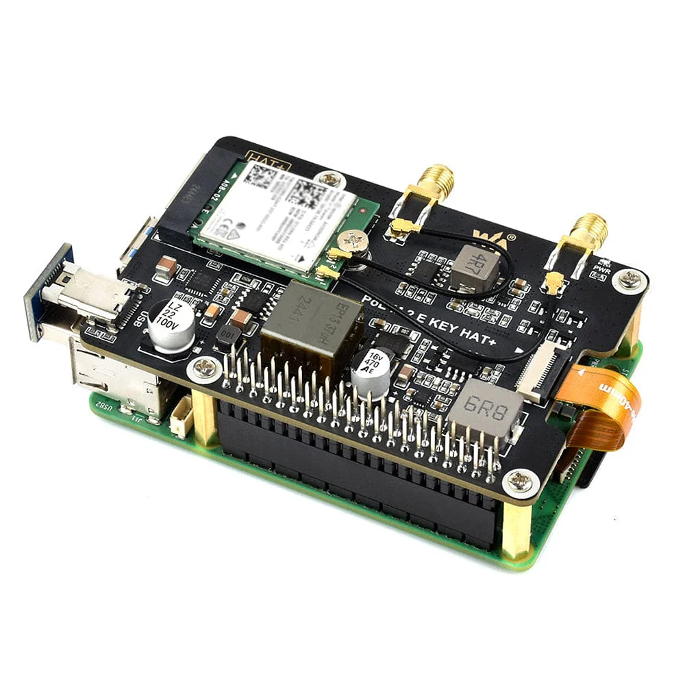 M.2 E-Key PoE HAT for Raspberry Pi 5 - Image 2