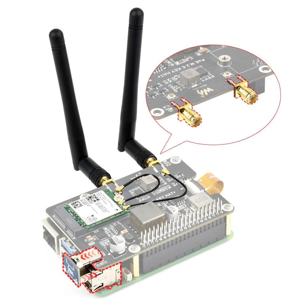 M.2 E-Key PoE HAT for Raspberry Pi 5 - Image 5