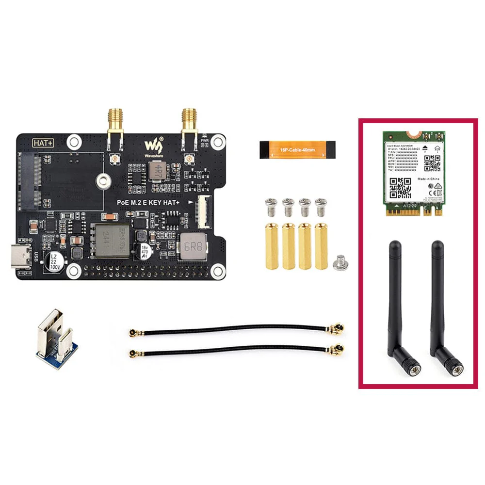 M.2 E-Key PoE HAT for Raspberry Pi 5 - Image 9