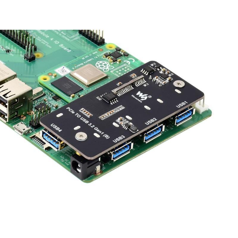 PCIe to USB 3.2 Gen1 Adapter for Compute Module 4 IO Board - Image 2