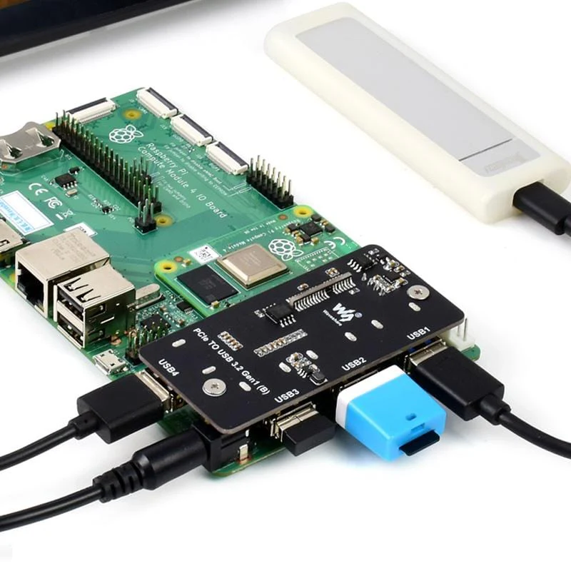 PCIe to USB 3.2 Gen1 Adapter for Compute Module 4 IO Board - Image 5
